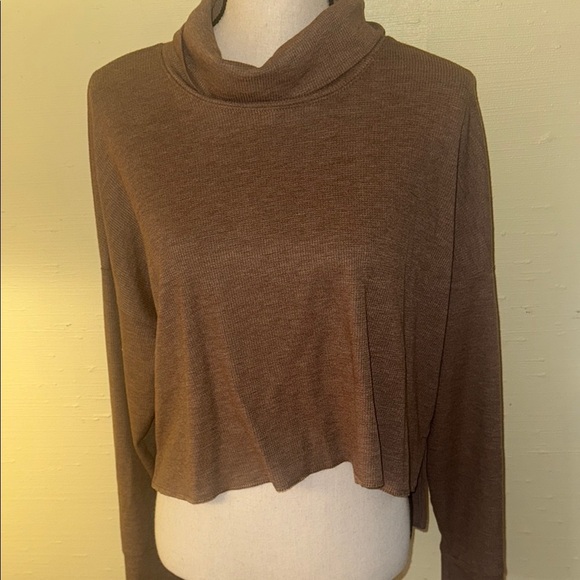 AE| Brown Cowl Neck Sweater - Picture 6 of 6